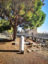 Agia Kyriaki church and Saint PaulÃ¢â¬â¢s pillar